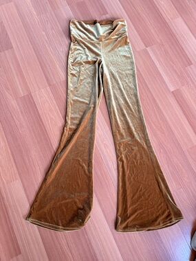 Karma Gold Velvet Flare Pants